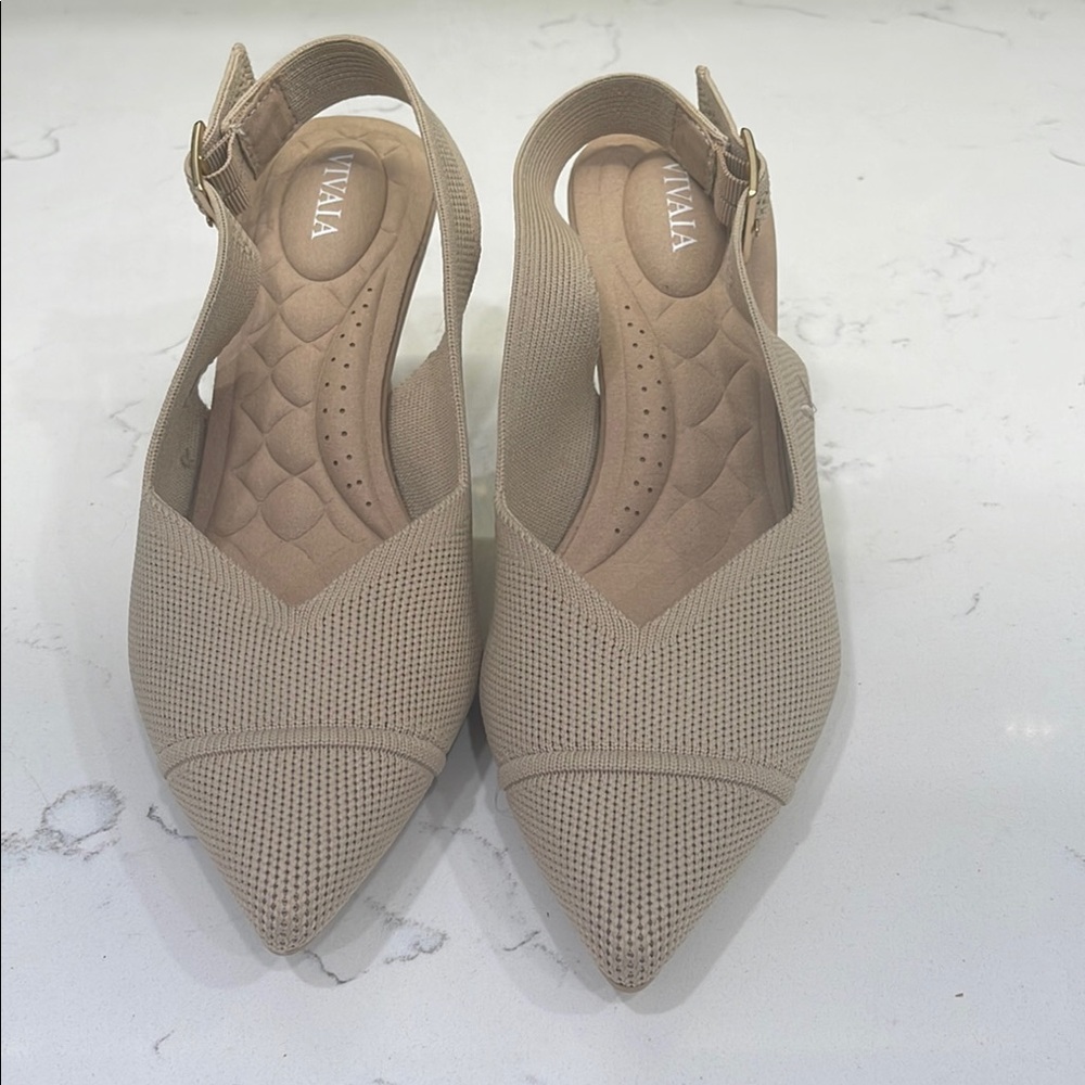 Vivaia Addison Pointed Toe Slingback Sandals